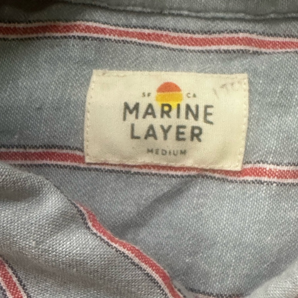Marine Layer Linen blend top size m‎ box fit - Picture 3 of 8